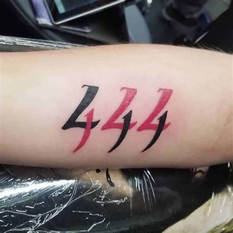 number 444 tattoo|The Meaning Behind the 444 Tattoo: Exploring。